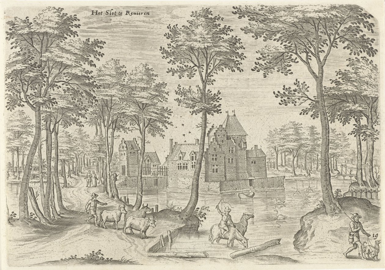 Vue du Château de Rivieren - Hans Collaert (I)