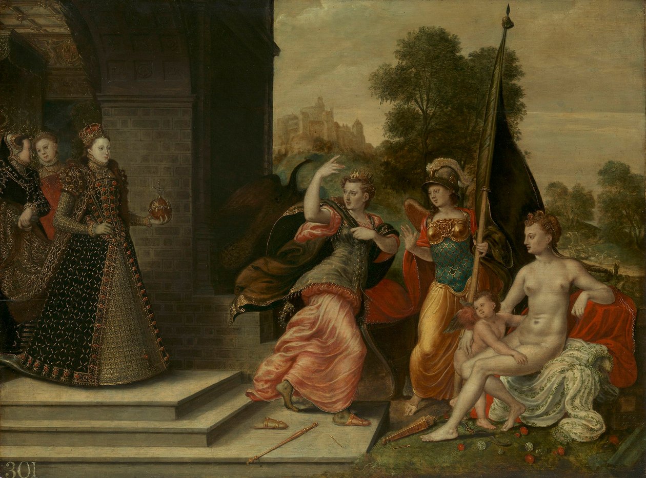 Elizabeth I et les trois déesses - Hans Eworth