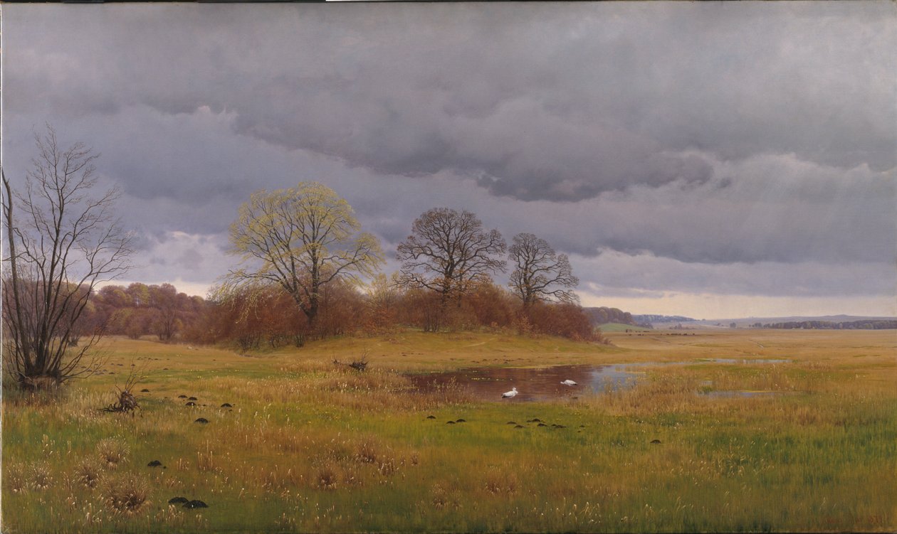 Paysage printanier avec averses. Sud de la Zélande - Hans Friis