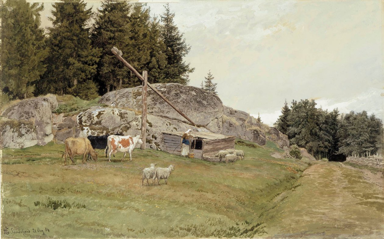 Paysage de Sandefjord - Hans Gude