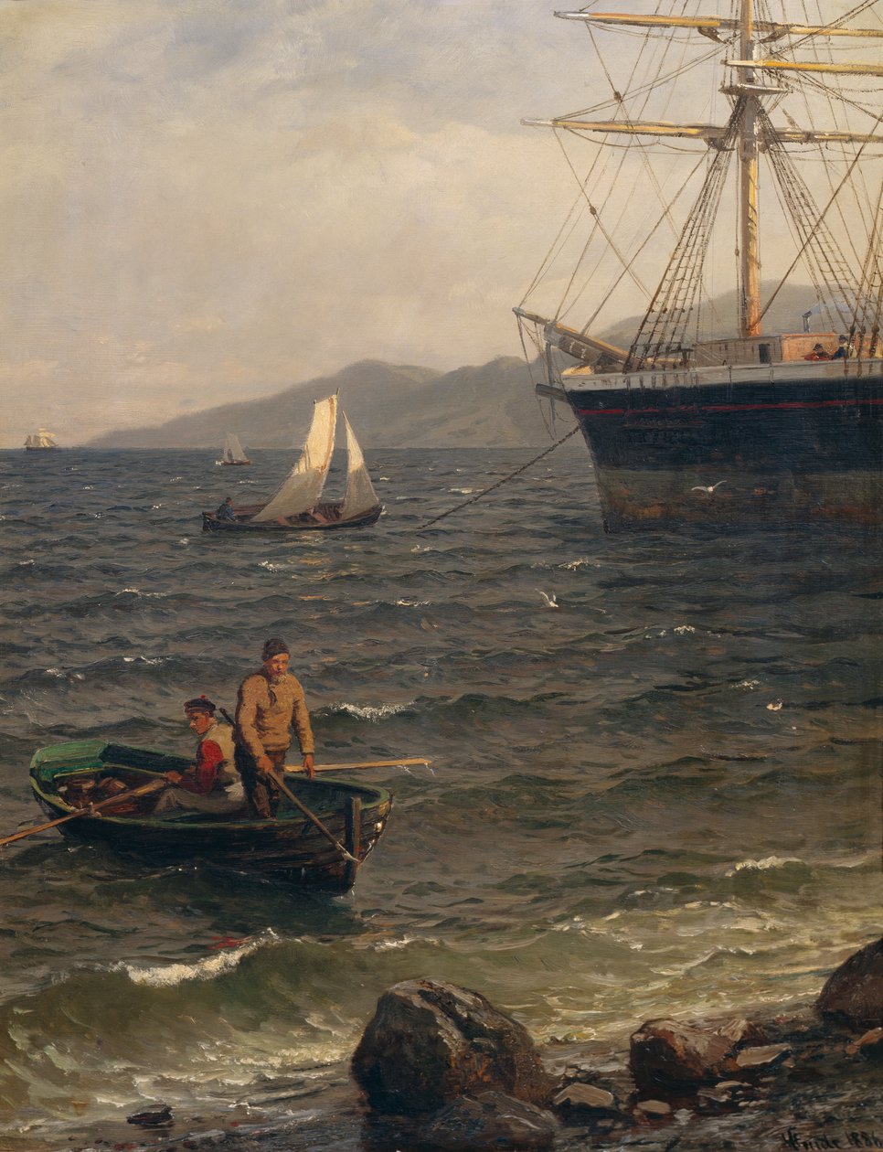 Port norvégien - Hans Gude