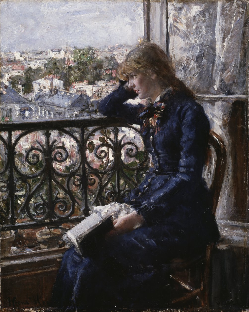 Norvégien Bokmål :  Ved vinduet At the Window - Hans Heyerdahl