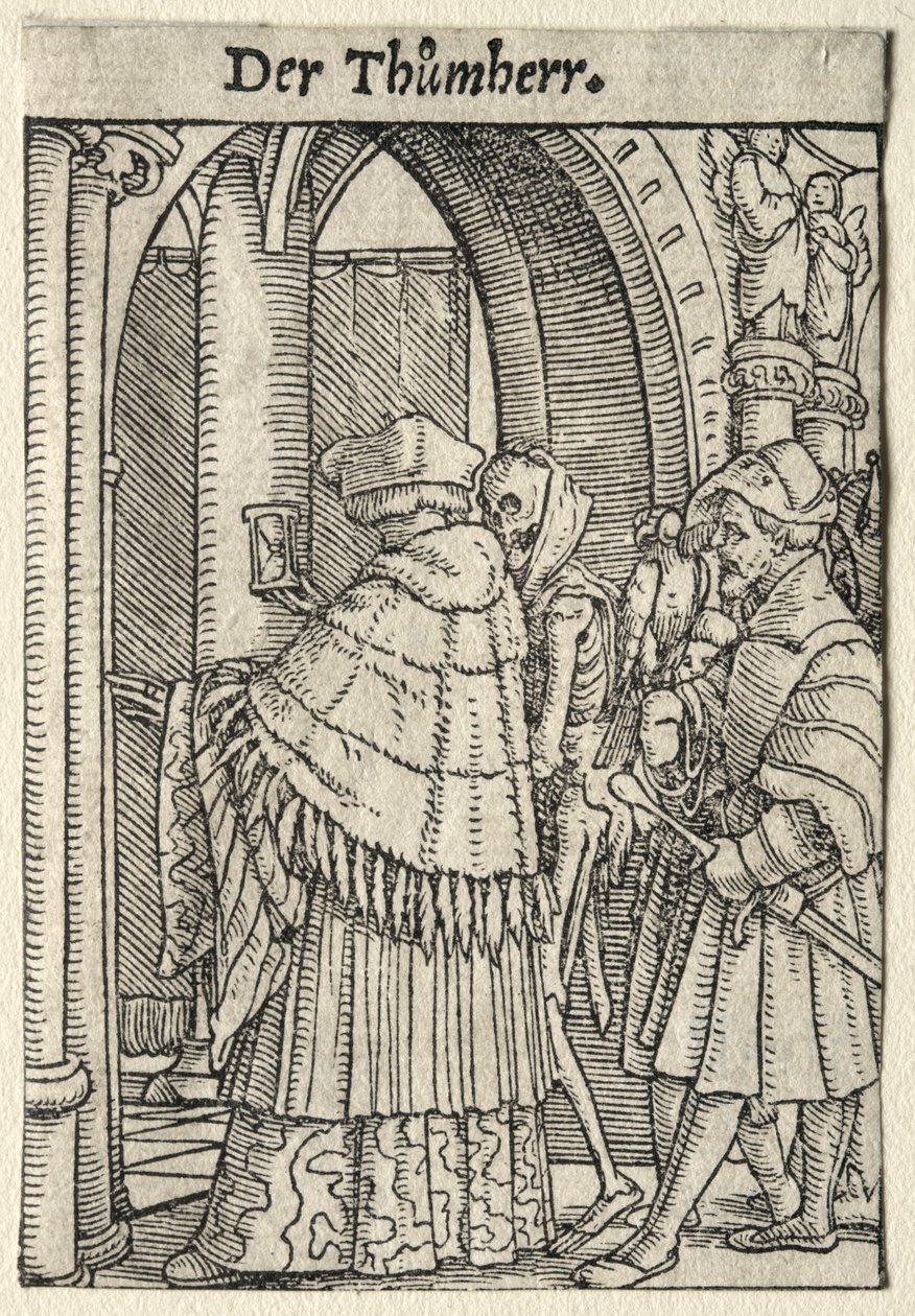 La danse de la mort : Le chanoine - Hans Holbein