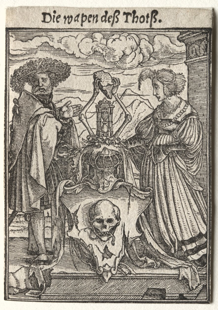 La Danse de la Mort: Les Armoiries de la Mort - Hans Holbein