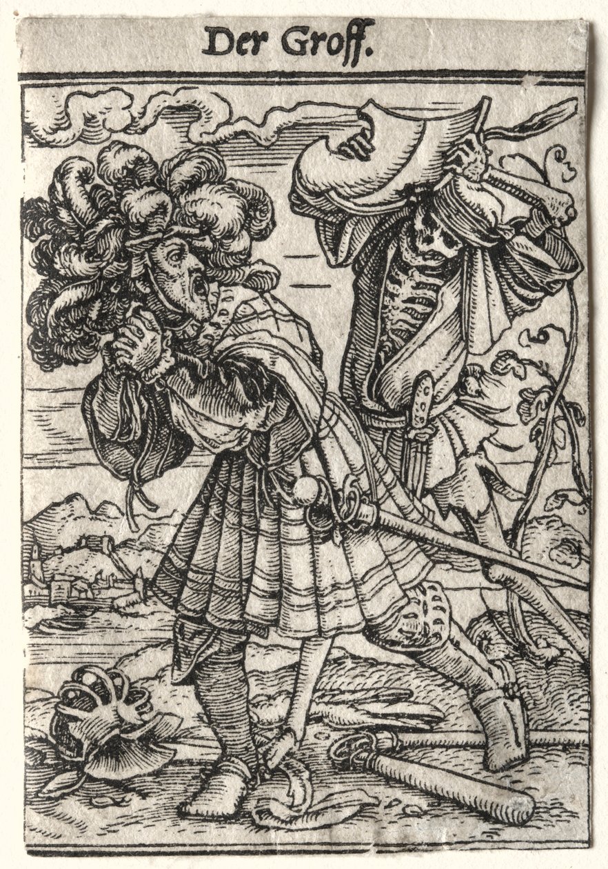 La danse de la mort : Le comte, vers 1526 - Hans Holbein
