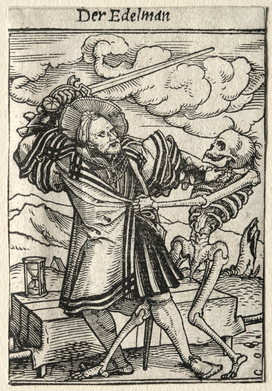La Danse de la Mort : Le Noble - Hans Holbein