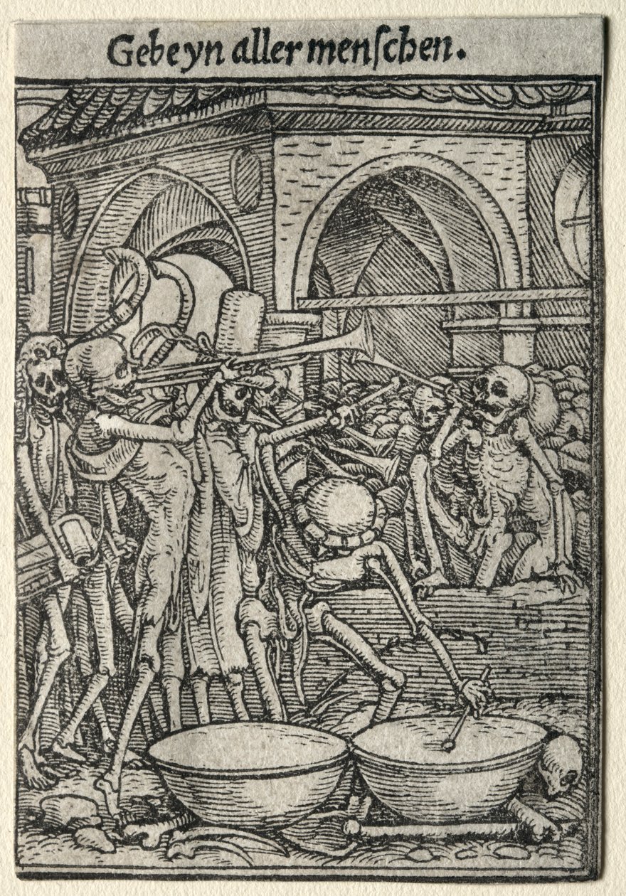 La danse macabre : Les trompettistes de la mort - Hans Holbein