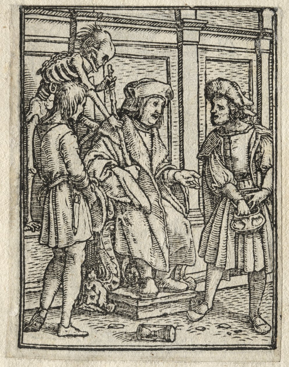 La Danse macabre : Le Chanoine ou Prébendaire, Le Juge - Hans Holbein