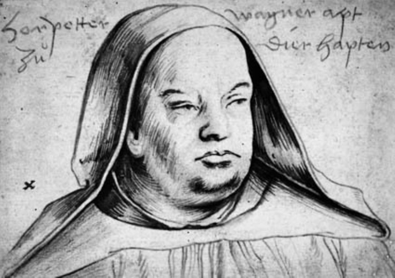 Portrait de Peter Wagner, abbé de Thierhaupten - Hans Holbein d.Æ.
