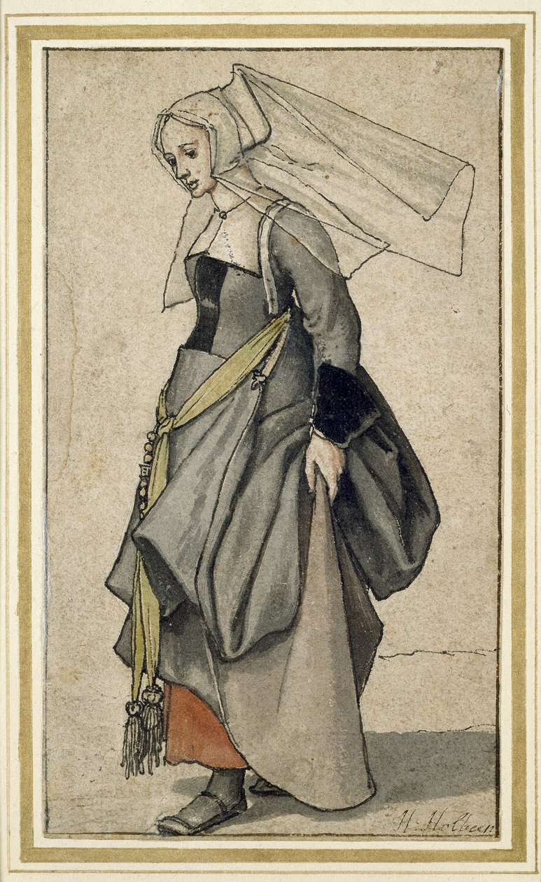 Une jeune femme anglaise, 16ème siècle - Hans Holbein der Jüngere