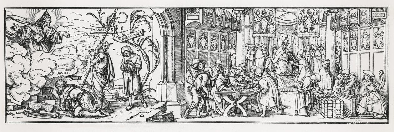 Caricature anti-catholique dénonçant la corruption du Pape - Hans Holbein der Jüngere