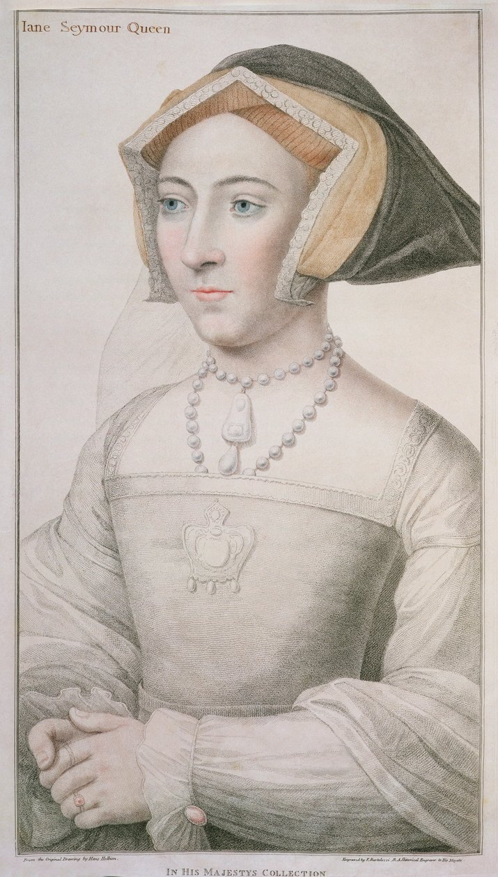 Jane Seymour (vers 1509-37) gravée par Francesco Bartolozzi - Hans Holbein der Jüngere
