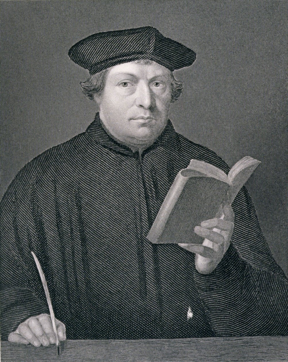 Martin Luther (1483-1546), gravé par W. Holl, de 