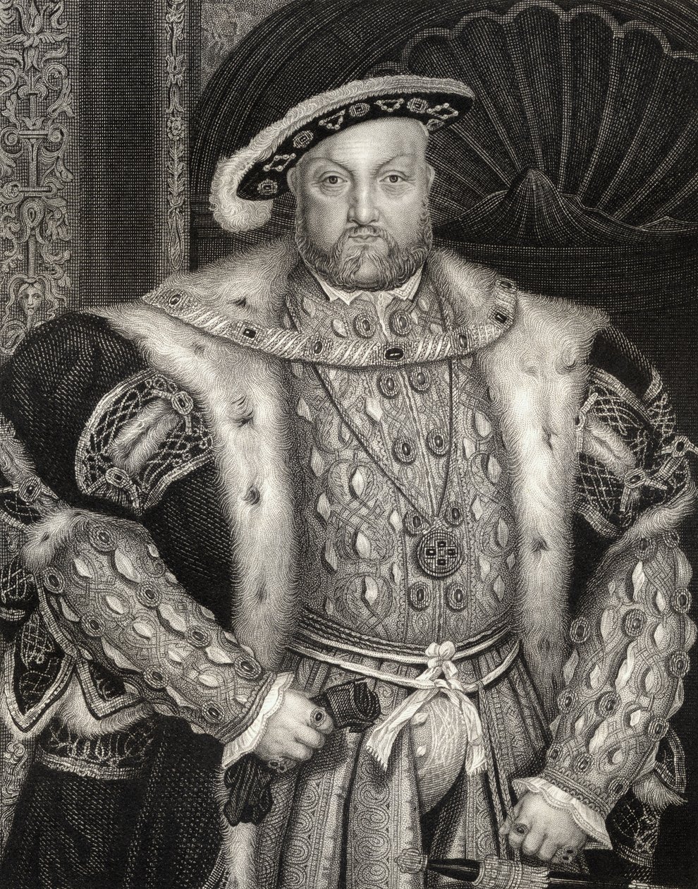 Portrait du Roi Henri VIII (1491-1547) de 