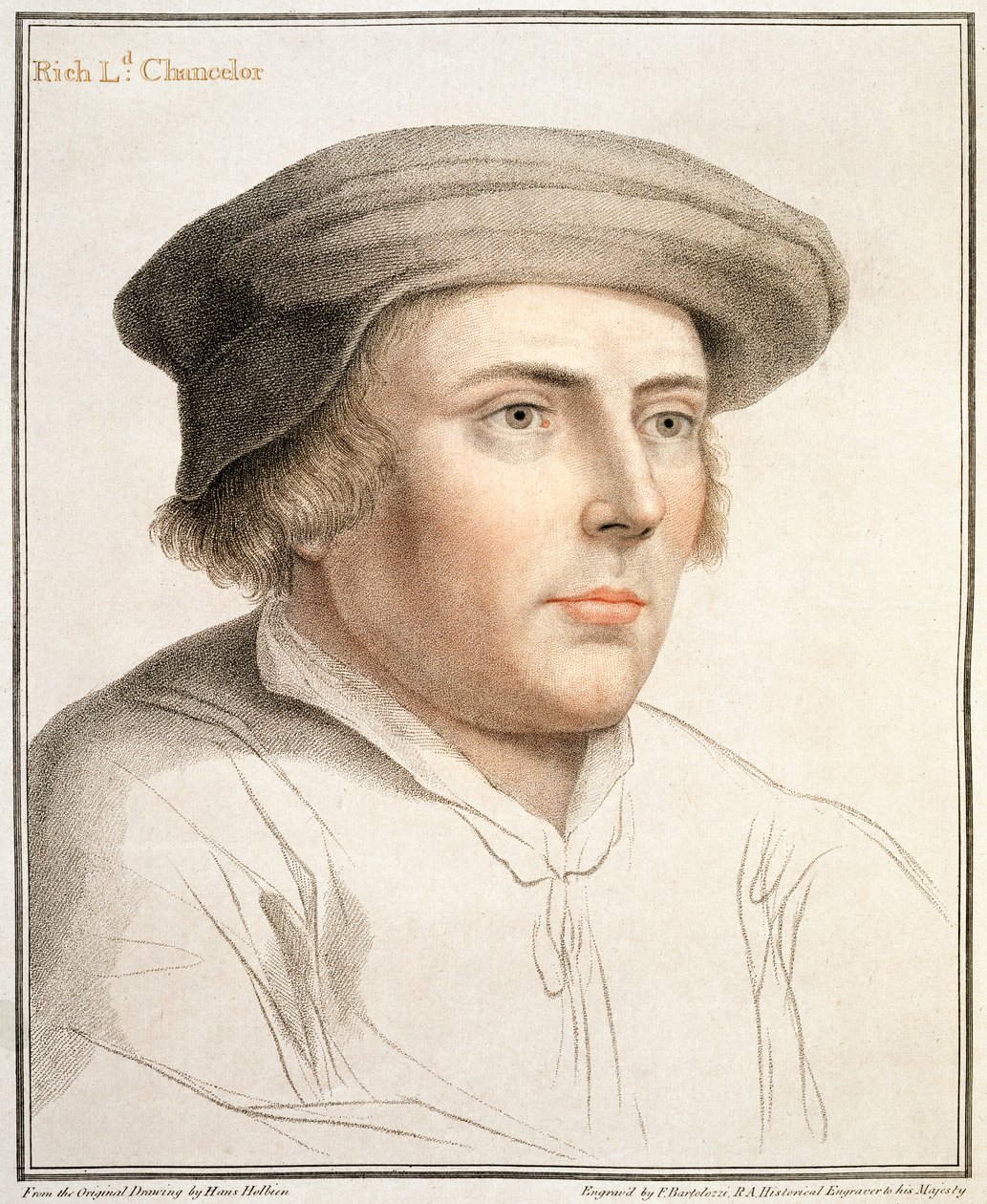 Richard Rich, premier baron Rich (c.1496-1567) gravé par Francesco Bartolozzi (1727-1815) - Hans Holbein der Jüngere
