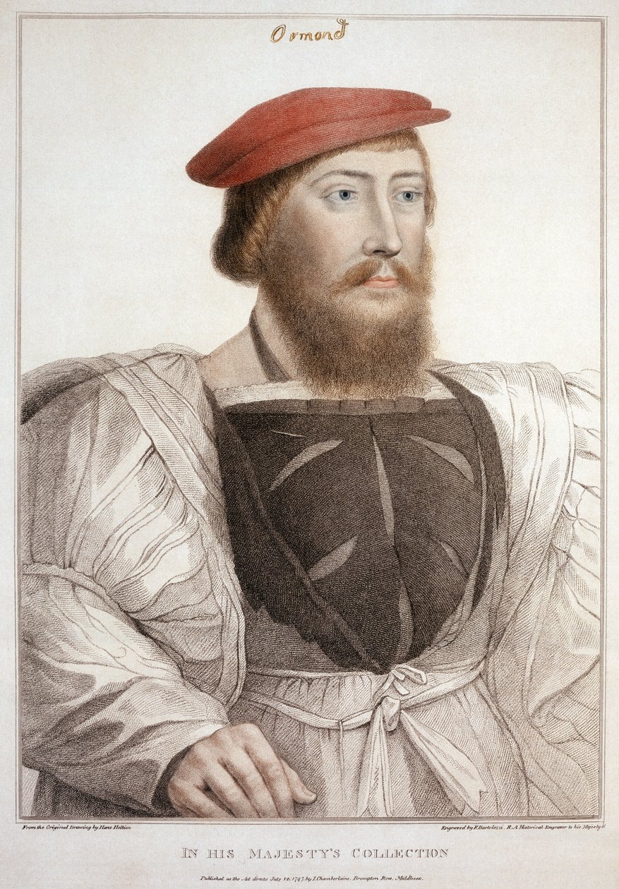 Sir Thomas Boleyn (1477-1539) gravé par Francesco Bartolozzi, 1797 - Hans Holbein der Jüngere