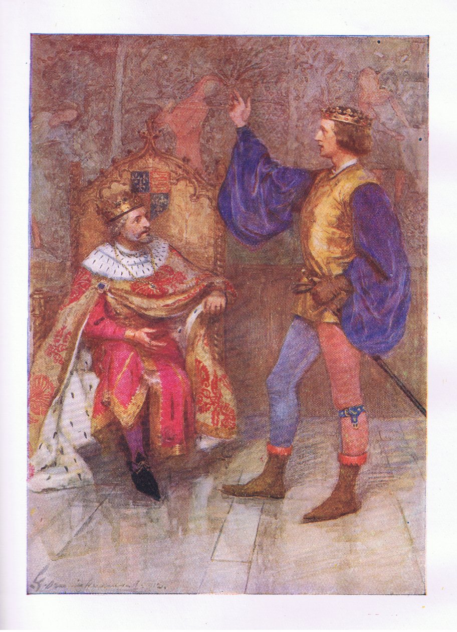 Et je mourrai cent mille fois avant de rompre la plus petite parcelle de ce vœu (Henri IV), des Œuvres complètes de Shakespeare publiées par George Harrap & Co Ltd, années 1920 - Hans Holbein der Jüngere