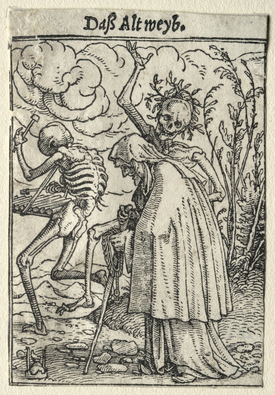 La Danse macabre : La Vieille Femme - Hans Holbein the Younger