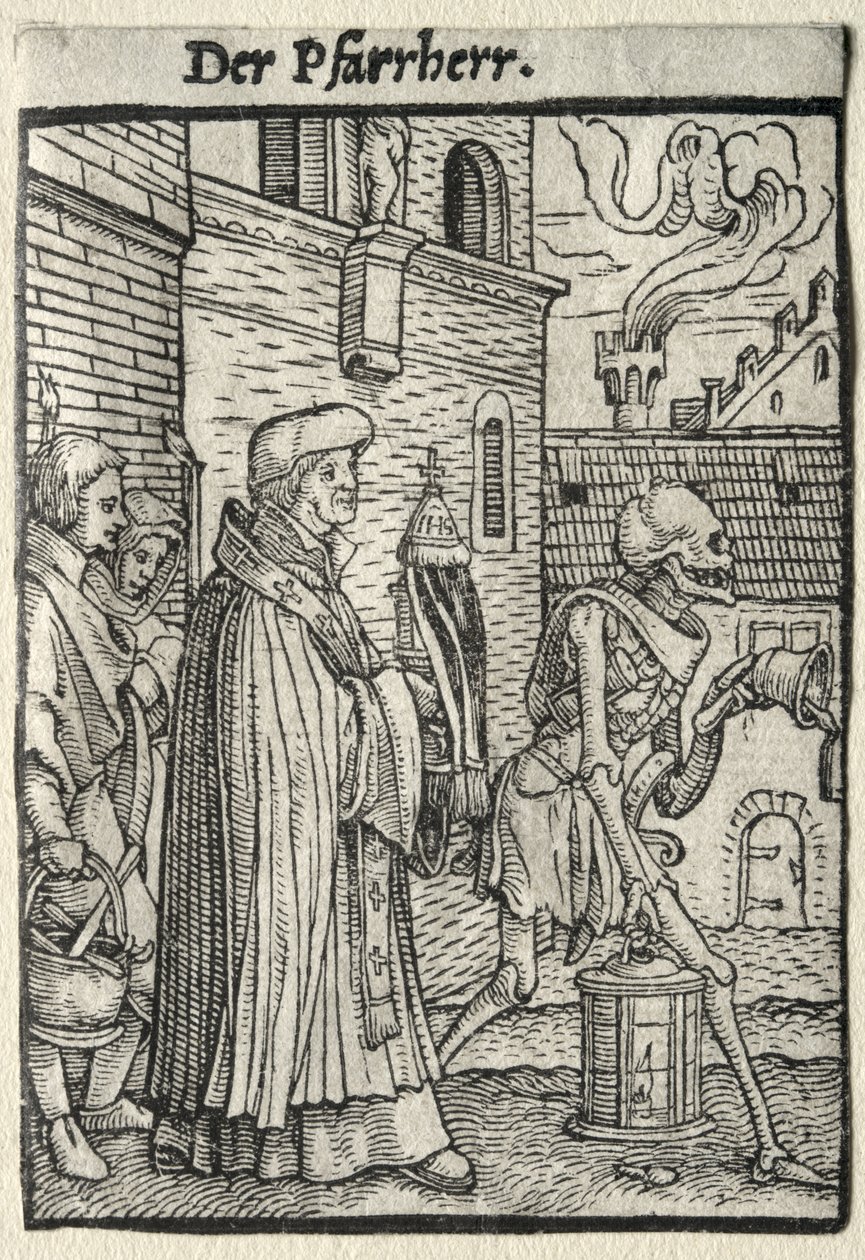La danse macabre : Le pasteur - Hans Holbein the Younger