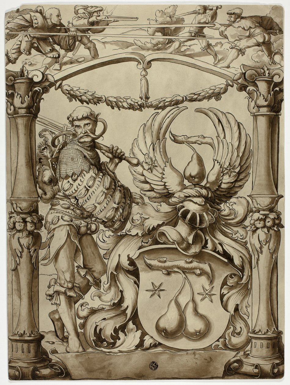 Dessin pour les armoiries héraldiques suisses - Hans Holbein the Younger