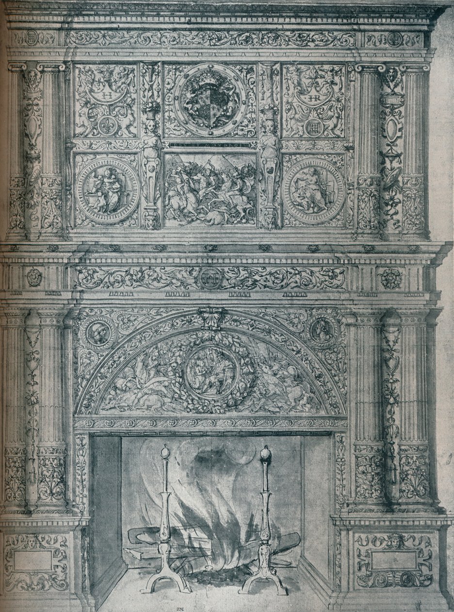 Dessin de cheminée, vers 1537 - Hans Holbein der Jüngere
