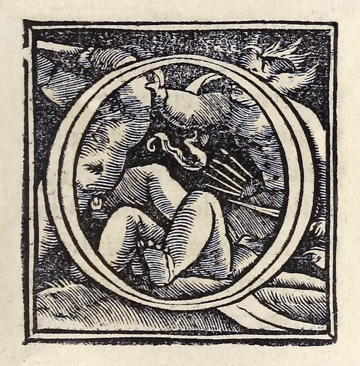 Lettre ornée "O" de la troisième édition de 