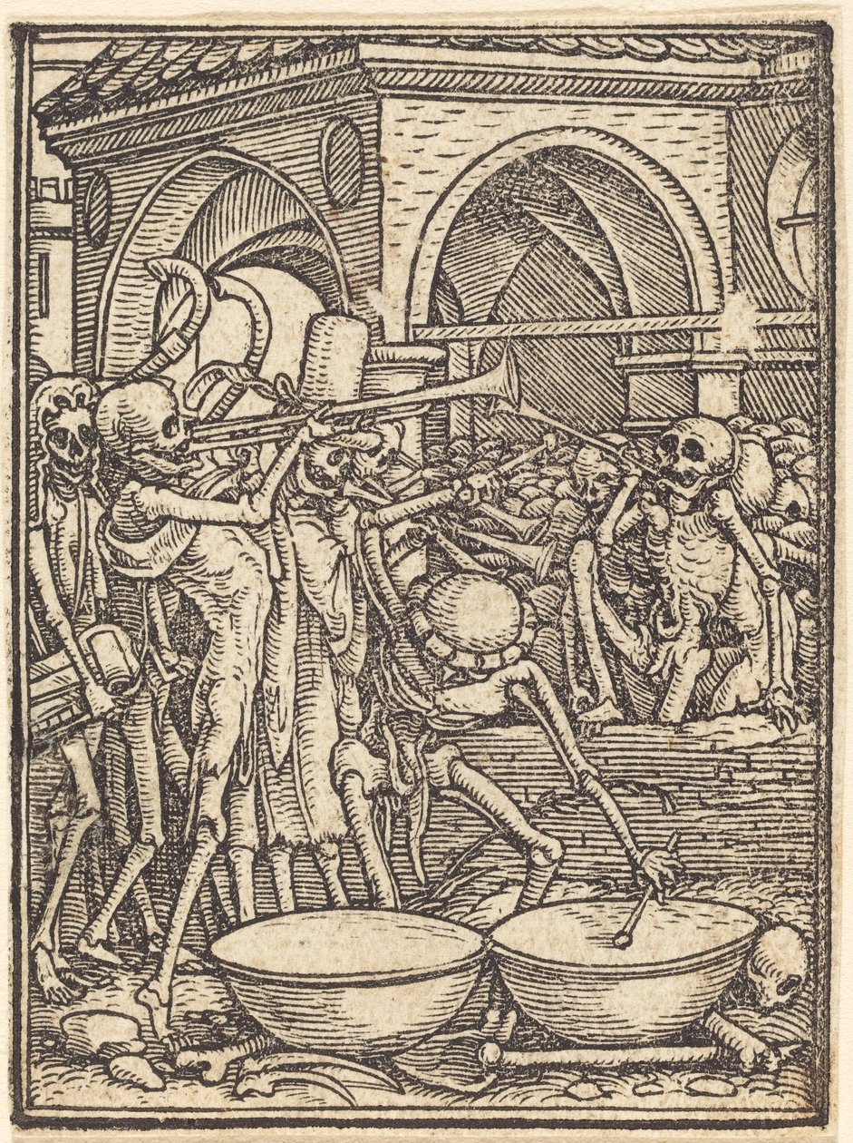 Des squelettes qui font de la musique - Hans Holbein the Younger