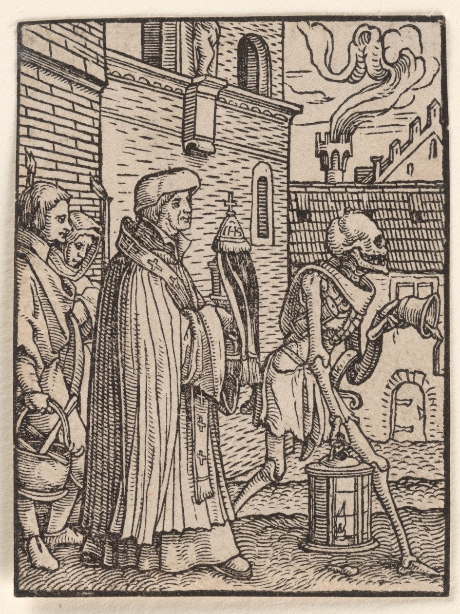 Le prêtre, tiré de « La Danse macabre » - Hans Holbein the Younger