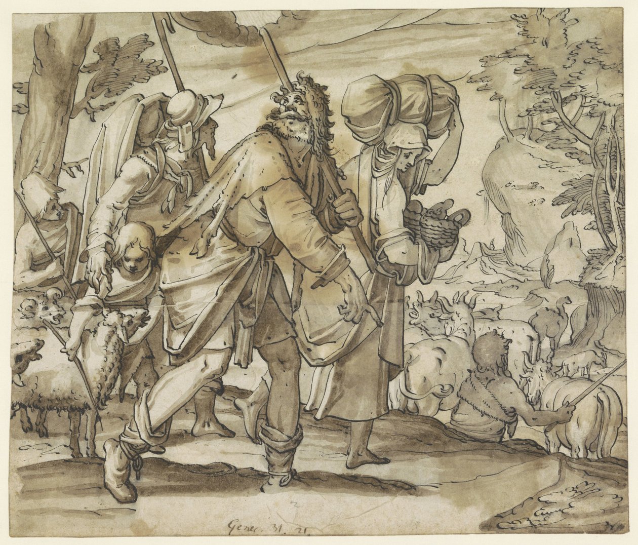 Jacob fuit Laban au pays de Canaan - Hans Jegli (II)