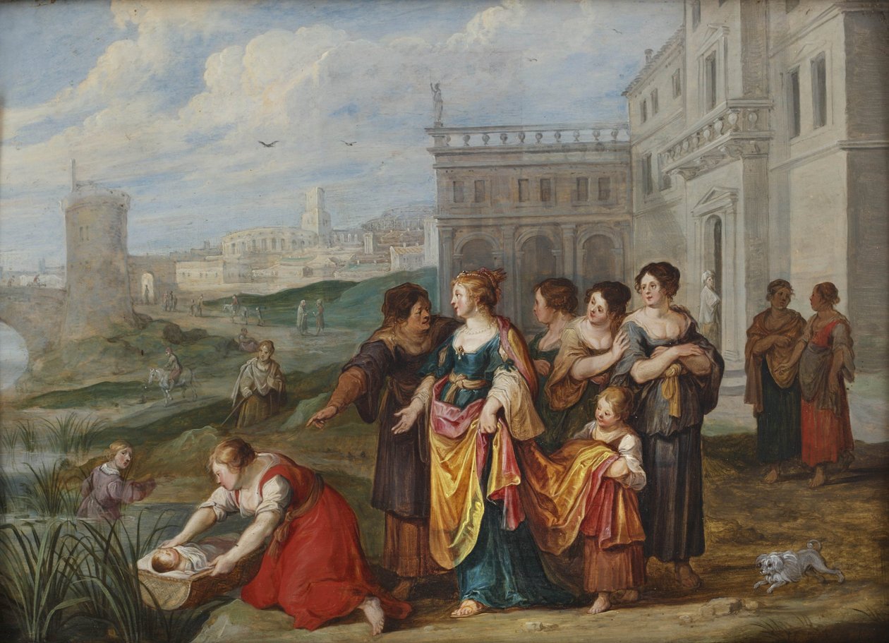 La découverte de Moïse - Hans Jordaens III