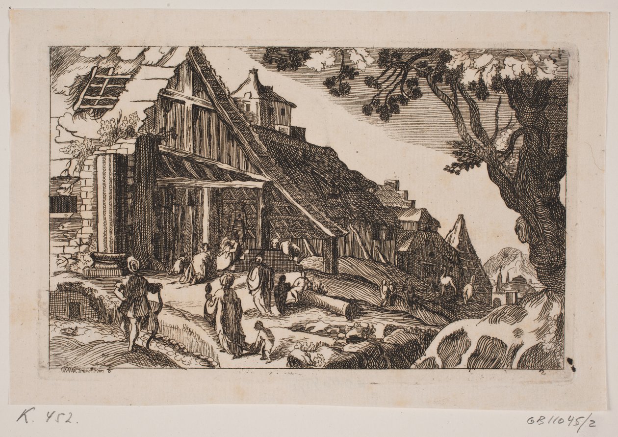 Paysage avec la Sainte Famille et les Rois Mages - Hans Jørgen Kirksteen
