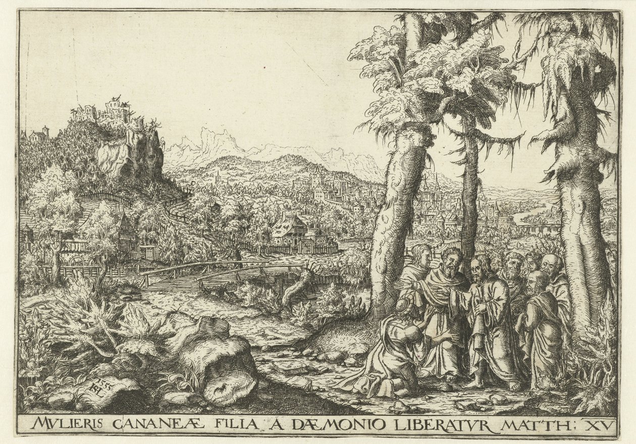 Paysage avec le Christ et la femme de Canaan - Hans Lautensack