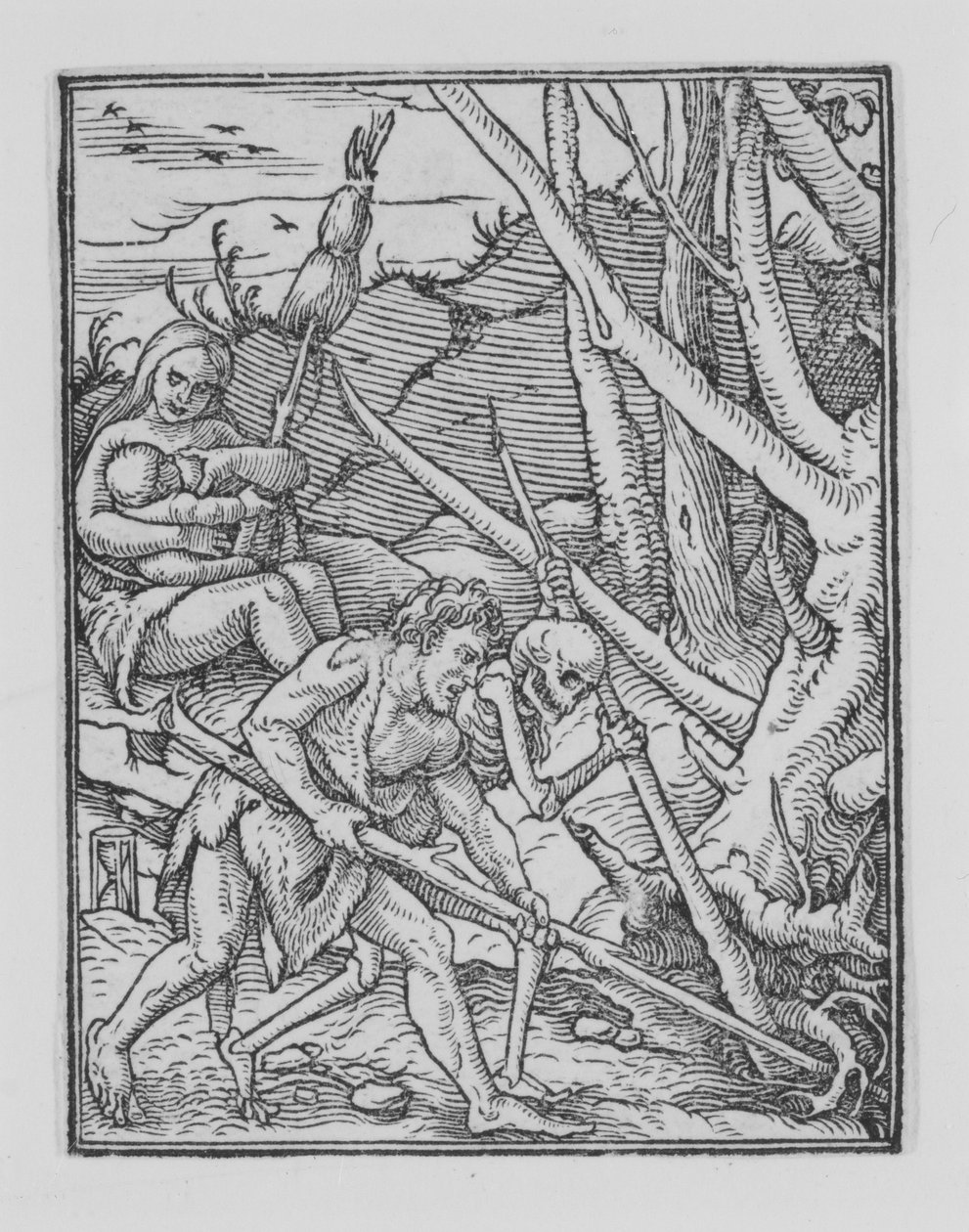 Adam creusant, de La Danse de la Mort, vers 1526, publié en 1538 - Hans Lützelburger
