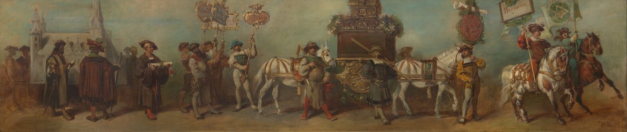 Projet pour le cortège festif de 1879 - Le bâtiment - Hans Makart