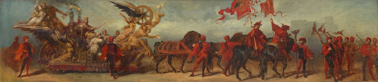 Esquisse du défilé de 1879 - Les cheminots - Hans Makart