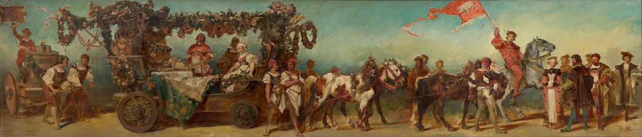 Esquisse du défilé de 1879 - Les charcutiers - Hans Makart