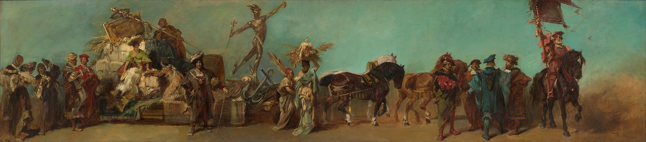 Esquisse du défilé de 1879 - La coopérative des grossistes - Hans Makart