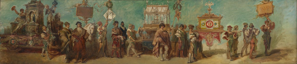 Projet pour le cortège festif de 1879 - Les potiers et les verriers - Hans Makart