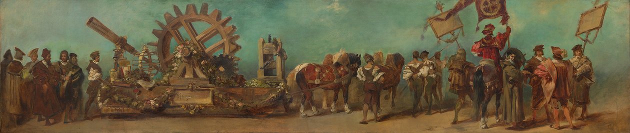 Esquisse du défilé de 1879 - Les constructeurs de machines et les mécaniciens - Hans Makart