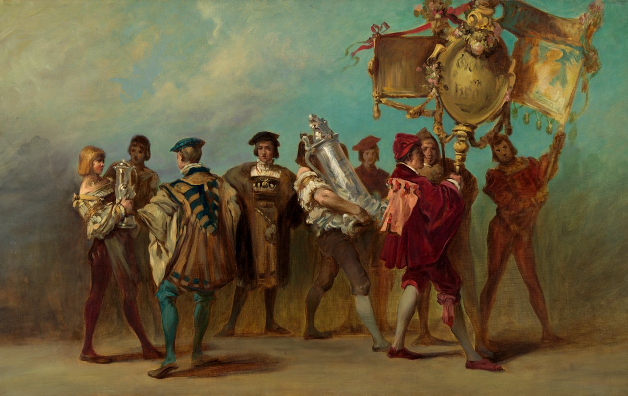 Projet pour le cortège festif de 1879 - graveurs et fondeurs de bronze - Hans Makart