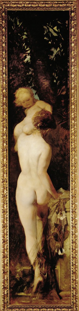 Touch - de la série Die fuenf Sinne (huile sur toile) - Hans Makart
