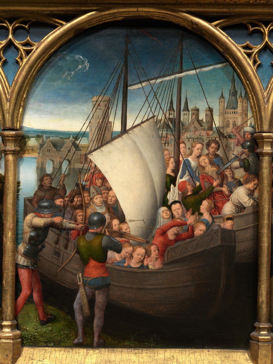 Détail du Reliquaire de Sainte Ursule - Hans Memling