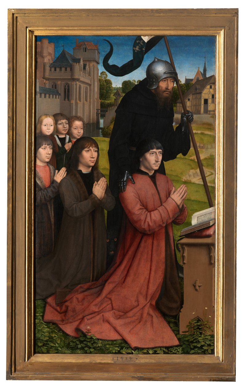 (détail) du Triptyque de Willem Moreel - Hans Memling