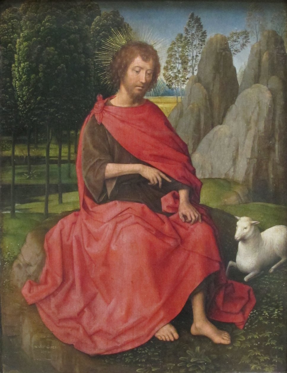 Néerlandais : Saint Jean-Baptiste Saint Jean Baptiste. - Hans Memling