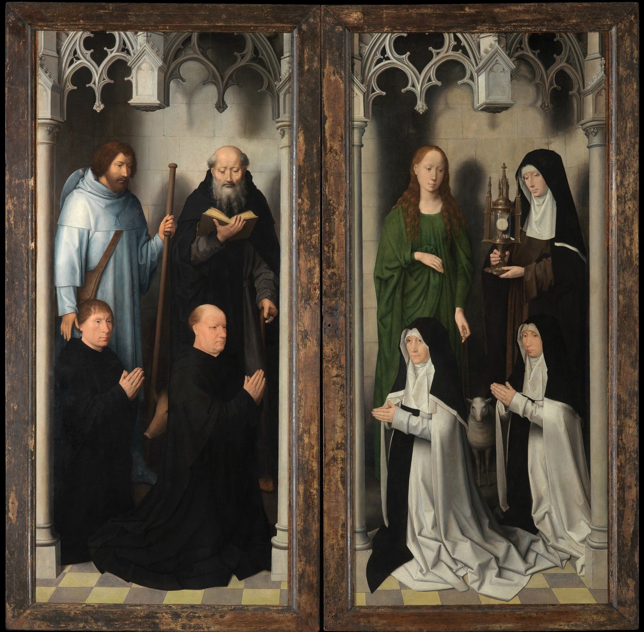 Extérieur du Triptyque de Saint Jean-Baptiste et Saint Jean l