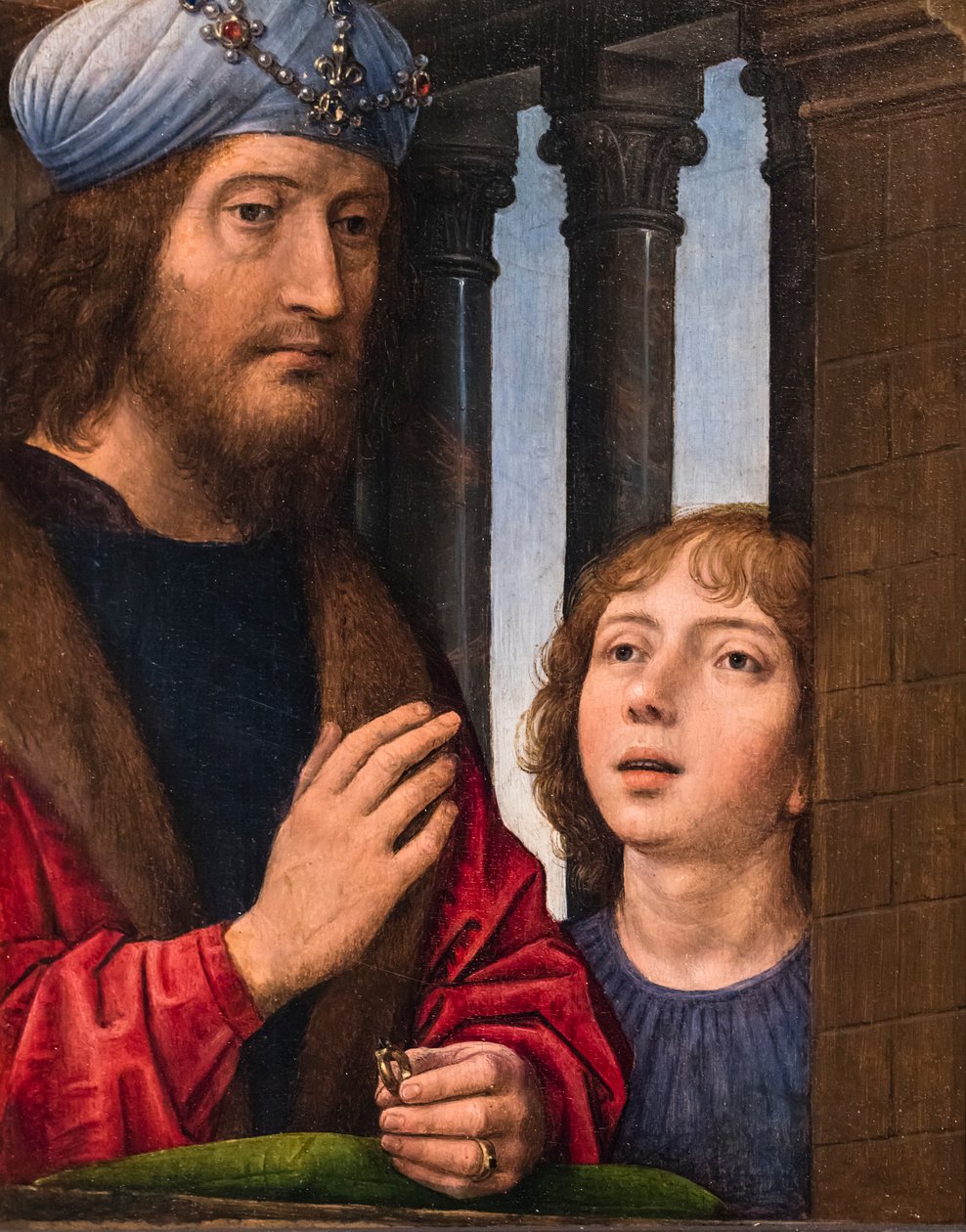 Le roi David et son fils, vers 1485 (Huile sur bois (chêne)) - Hans Memling