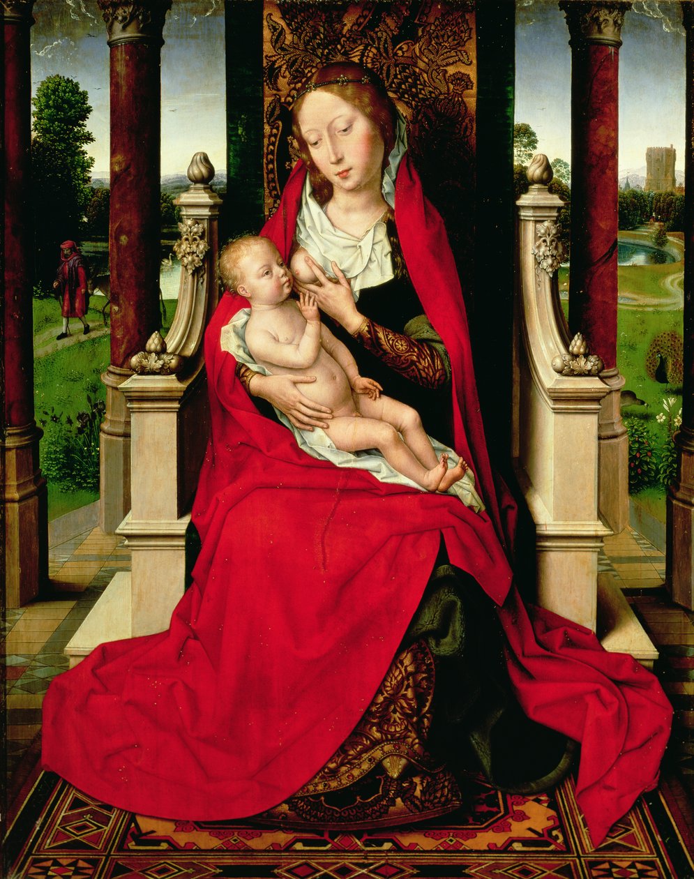Madone et Enfant en majesté, vers 1492-94 - Hans Memling