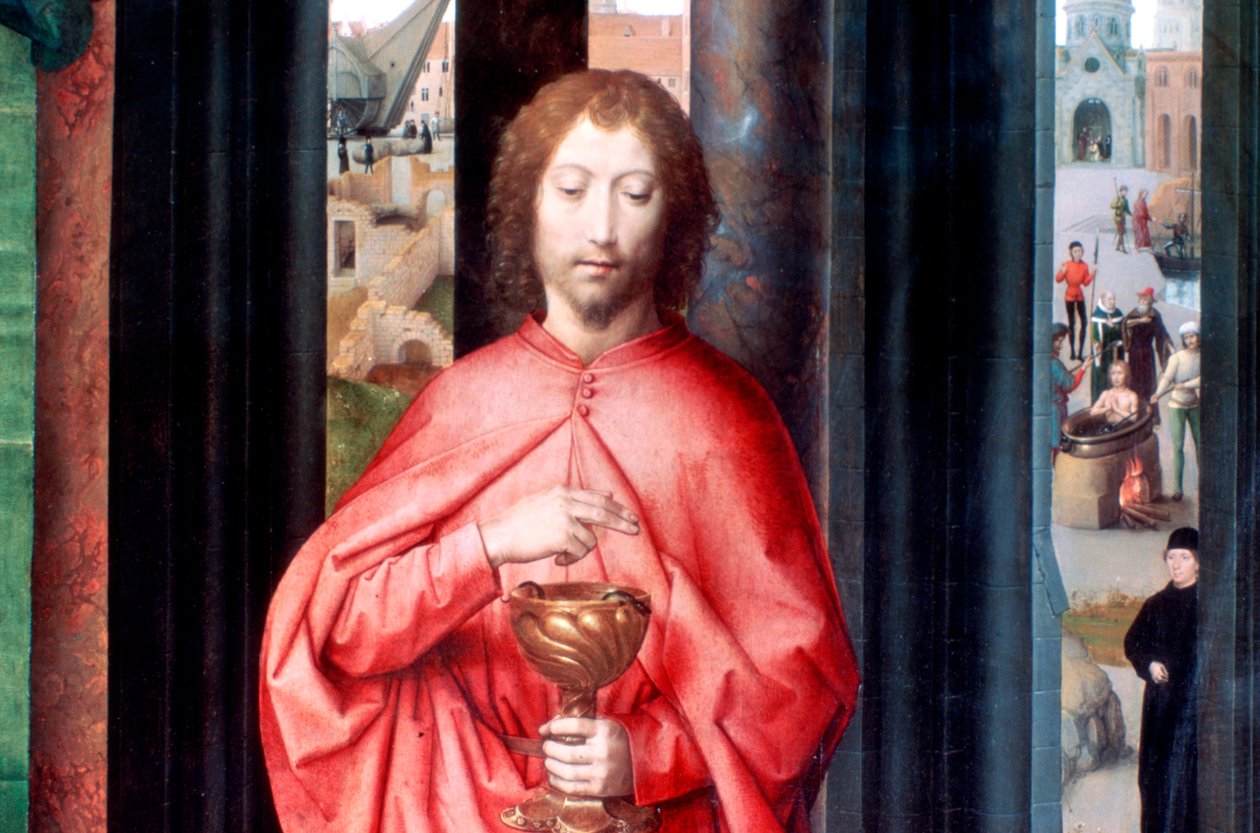 Mariage mystique de Sainte Catherine et autres saints, (détail), vers 1453-1494 - Hans Memling