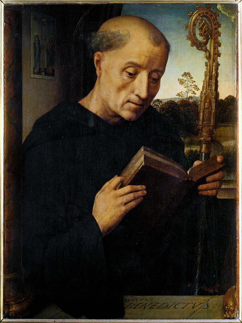 Saint Benoît de Nursie (haletant) - Hans Memling