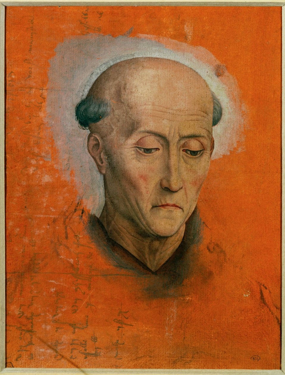 Etude pour la tête de Saint Benoît peinte pour l